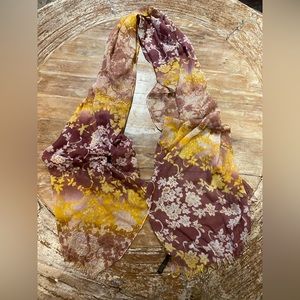 The Limited Purple, Yellow, and White Floral Scarf